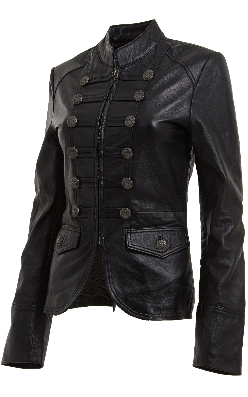 Women S Leather Military Jacket Modern Fashion Photo Blog Women S Leather Military Jacket