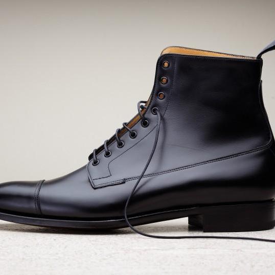 mens red lace up boots